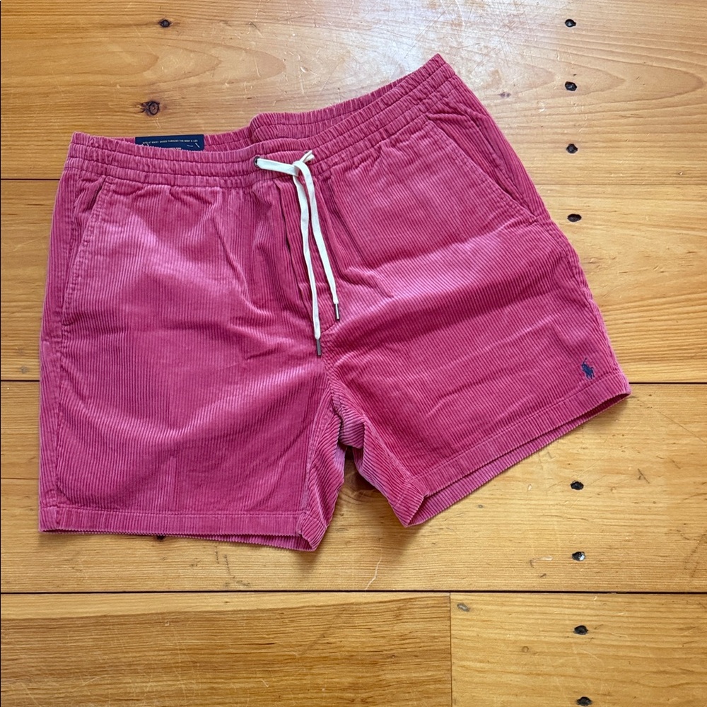 Polo by Ralph Lauren Red Corduroy Hybrid Shorts